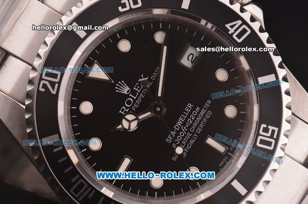 Rolex Sea-Dweller 40mm Swiss ETA 2836 Automatic Movement PVD Bezel with Black Dial - Click Image to Close